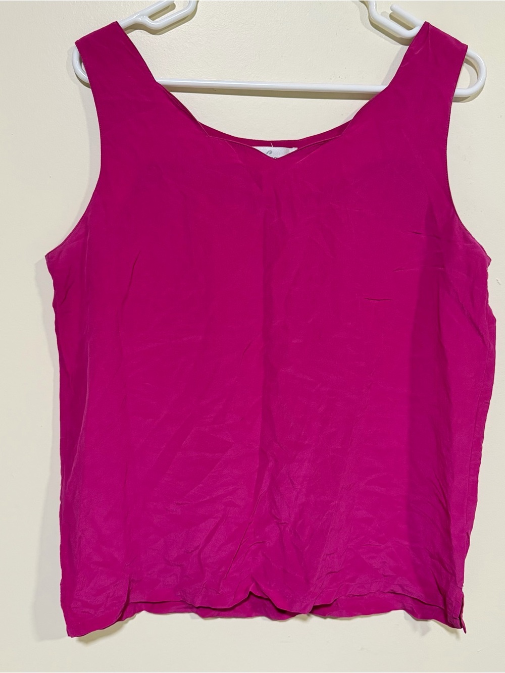 Casual Corner Fuchsia Women's Silk Blouse Top